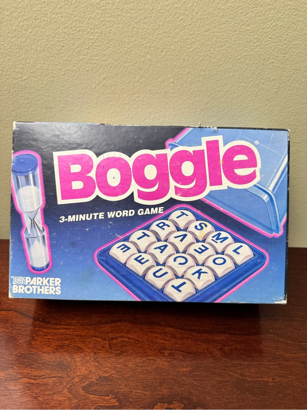Vintage 1992 Boggle 3-Minute Word Game Parker Brothers Complete
